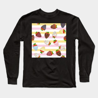 Sailor Moon Themed Strawberries Long Sleeve T-Shirt